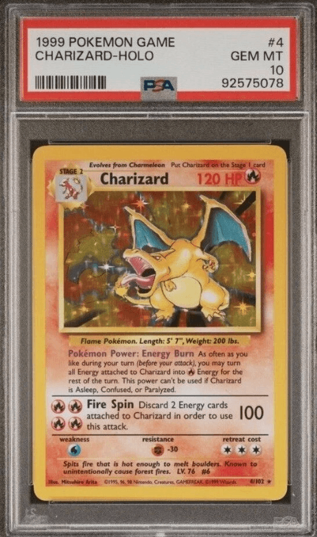 Charizard, PSA 10 · 1999 Base Set